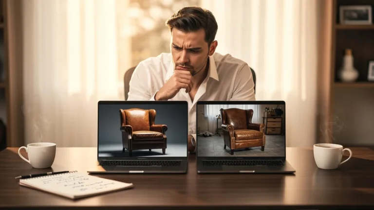 Comparaison photo pro vs photo standard pour annonce Le Bon Coin, test impact visuel et qualité