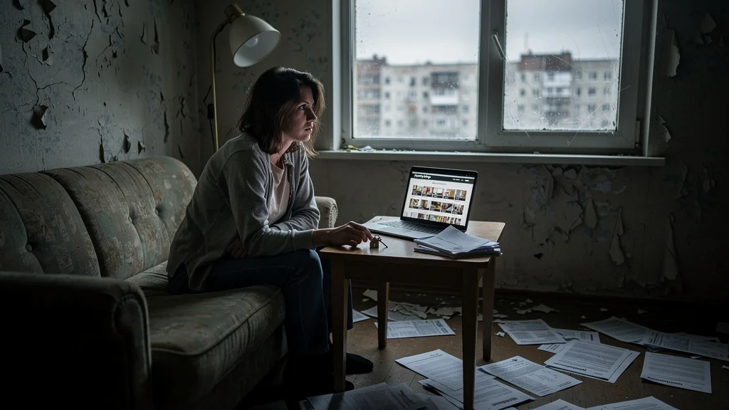 Femme bloquée six mois dans un appartement que personne ne voulait revendre, frustration et isolement