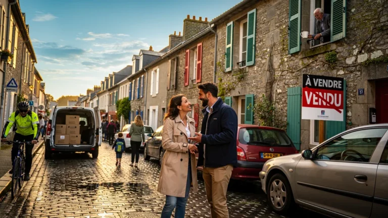 Quartier de Brest dynamique avec maisons anciennes vendues en quinze jours, reflet de l'immobilier rapide