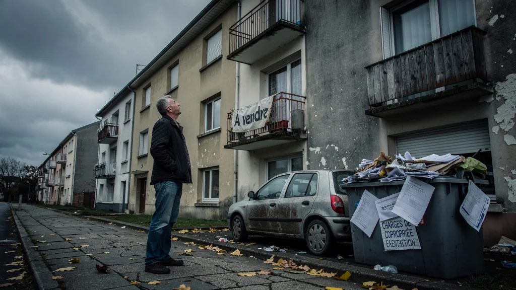 Quartier dégradé à Brest symbolisant un investissement immobilier raté avec charges et travaux copropriété
